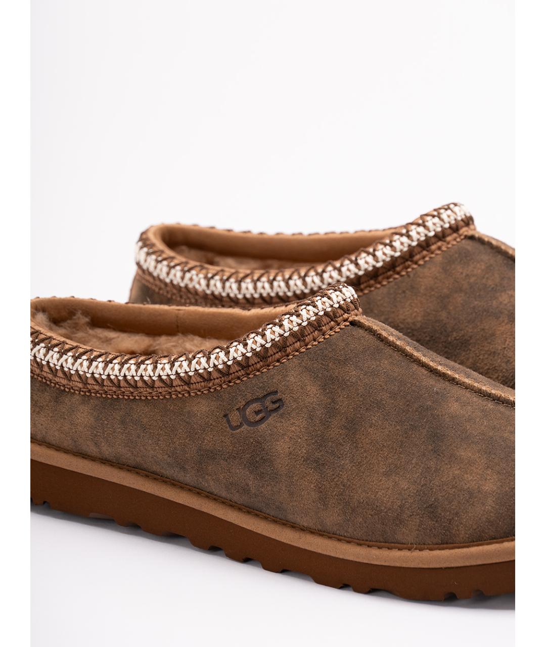 UGG AUSTRALIA Коричневые нубуковые низкие ботинки, фото 5