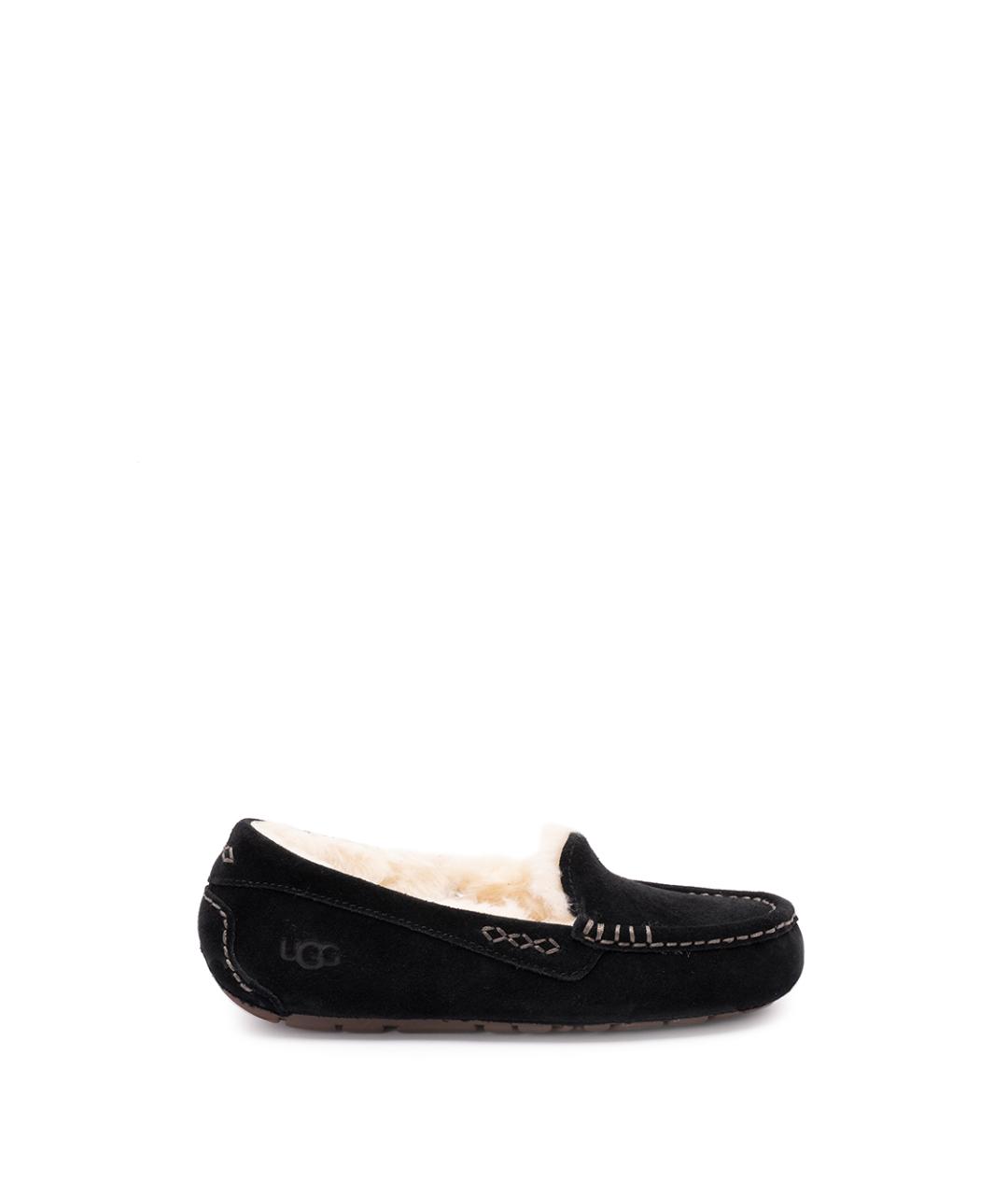 UGG AUSTRALIA Черные нубуковые мокасины, фото 1