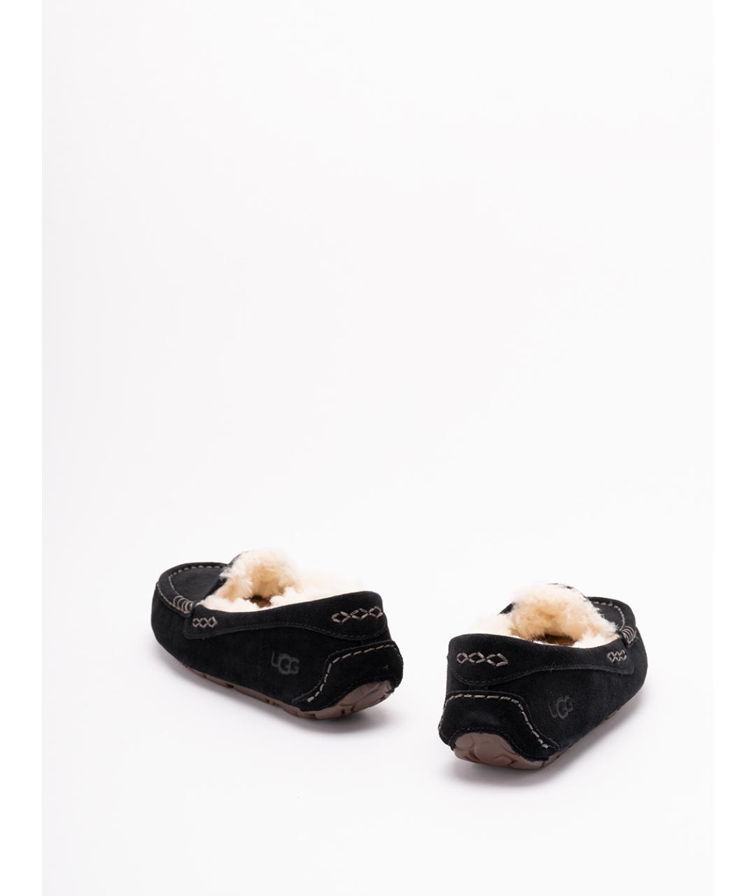 UGG AUSTRALIA Черные нубуковые мокасины, фото 3