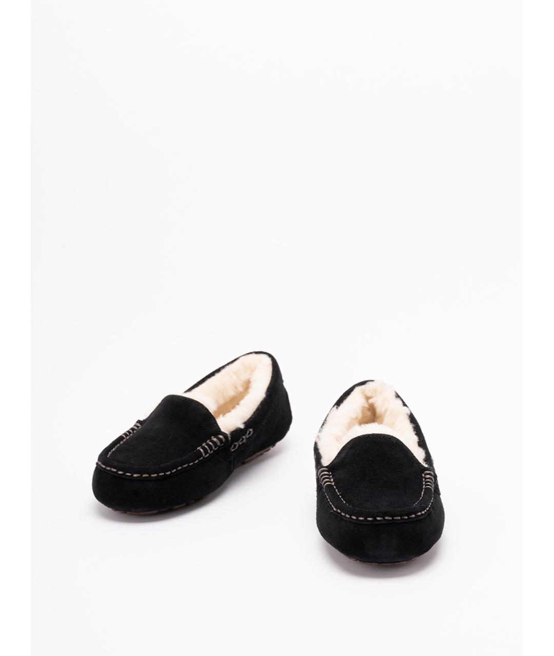 UGG AUSTRALIA Черные нубуковые мокасины, фото 2