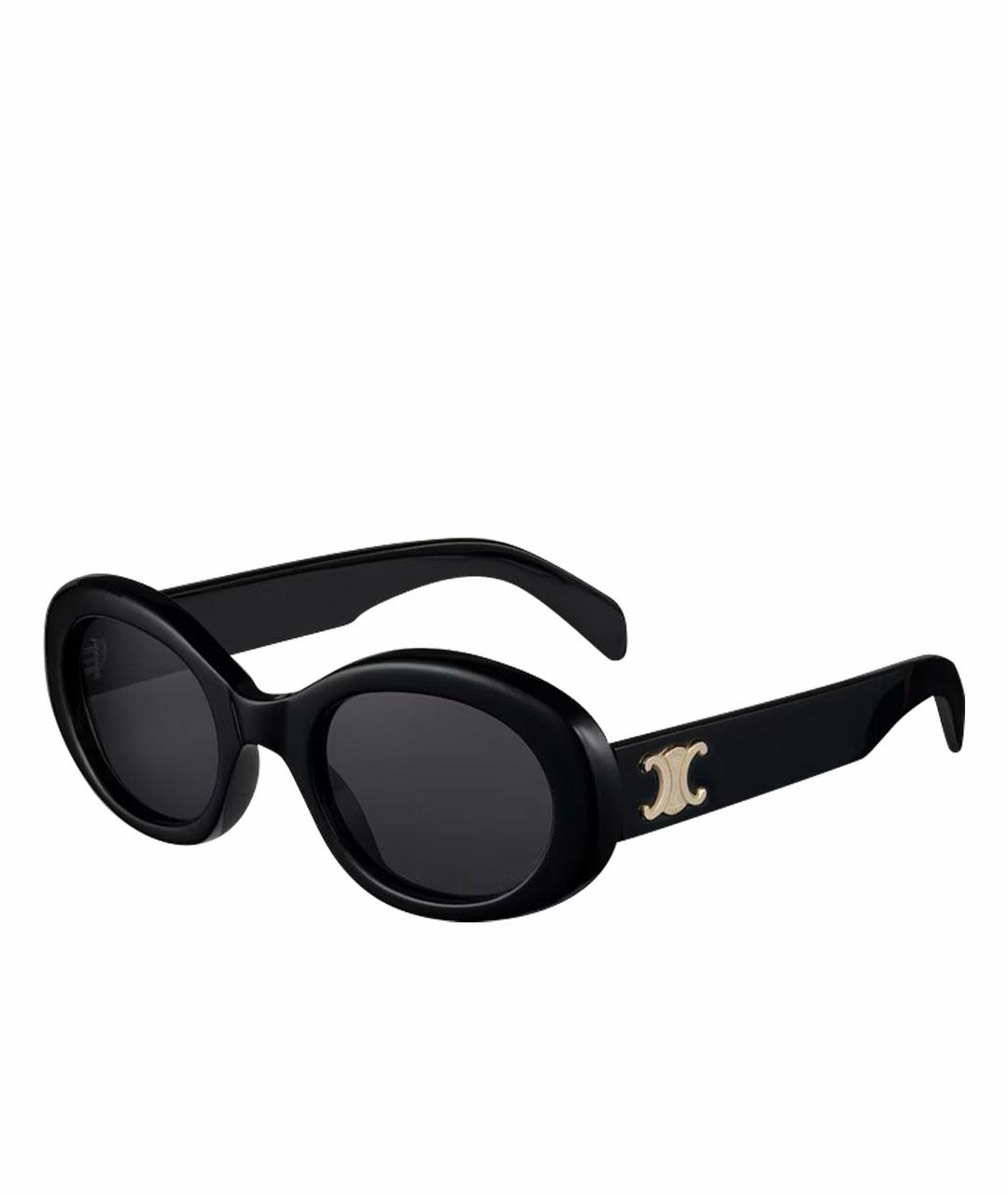 CELINE Черные пластиковые солнцезащитные очки, фото 1