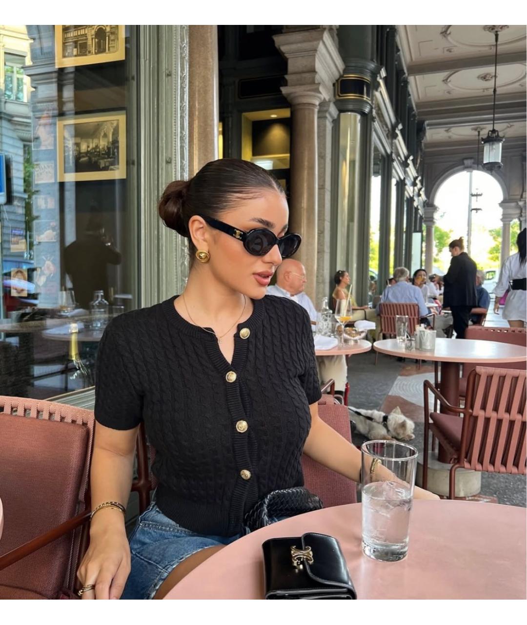CELINE Черные пластиковые солнцезащитные очки, фото 6