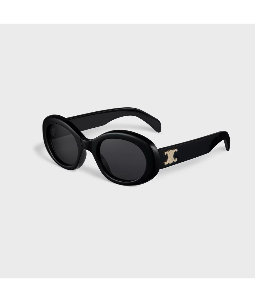 CELINE Черные пластиковые солнцезащитные очки, фото 7