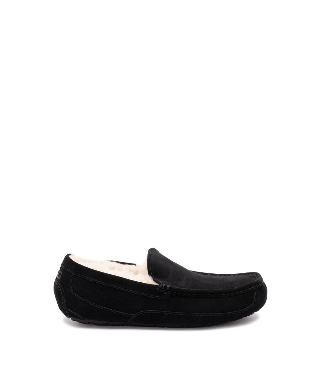 UGG AUSTRALIA Черные нубуковые мокасины, фото 1