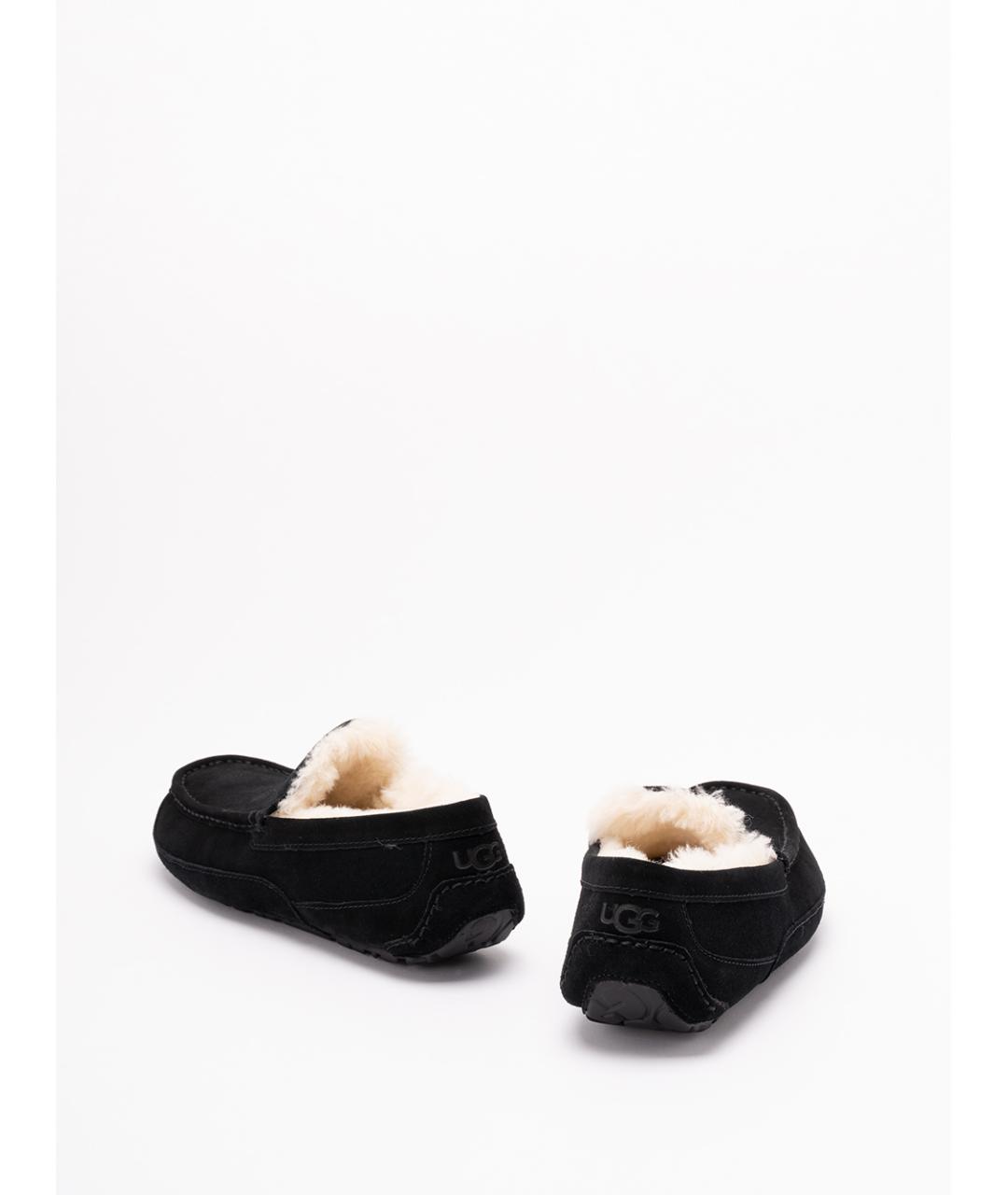 UGG AUSTRALIA Черные нубуковые мокасины, фото 3