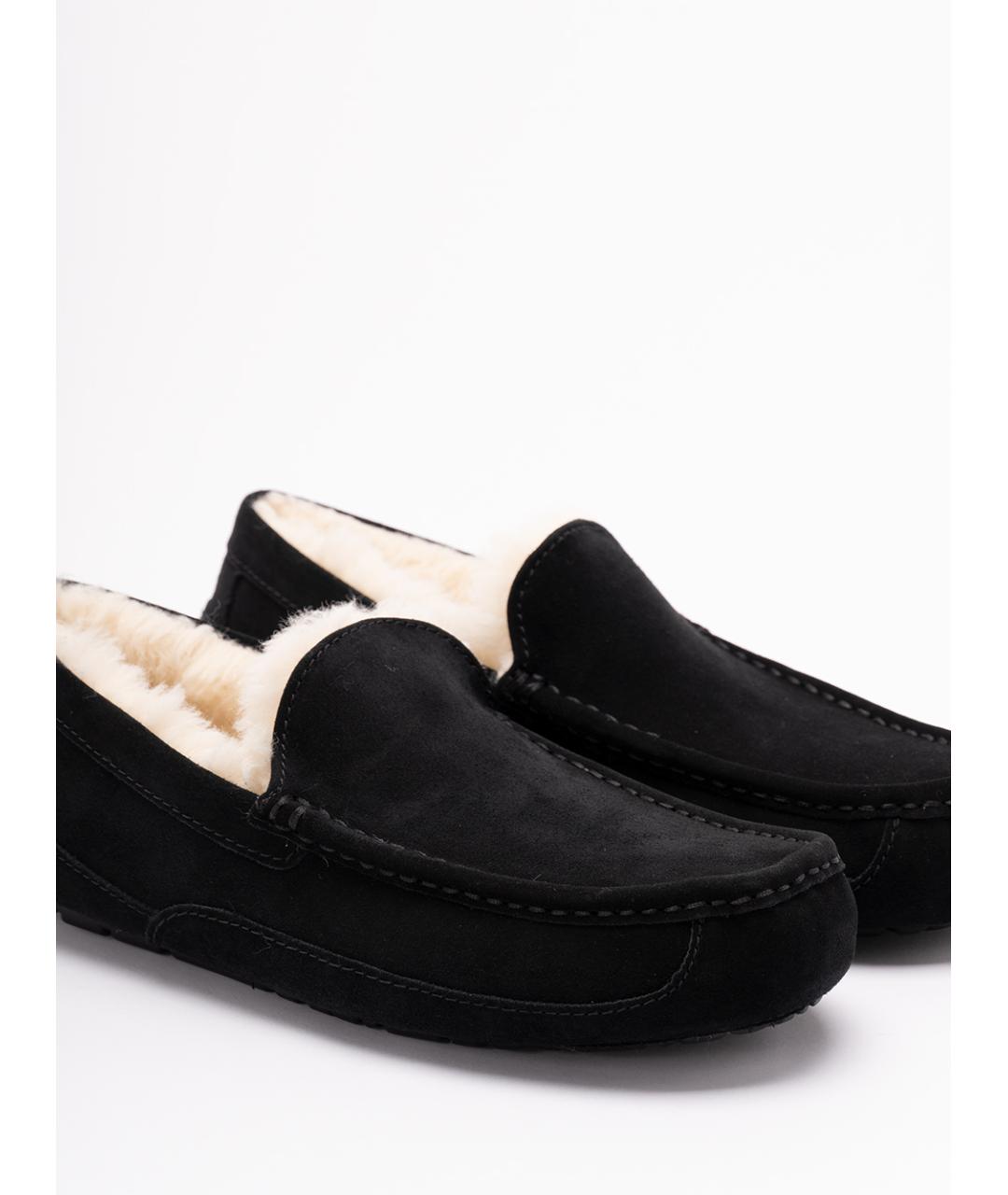UGG AUSTRALIA Черные нубуковые мокасины, фото 5
