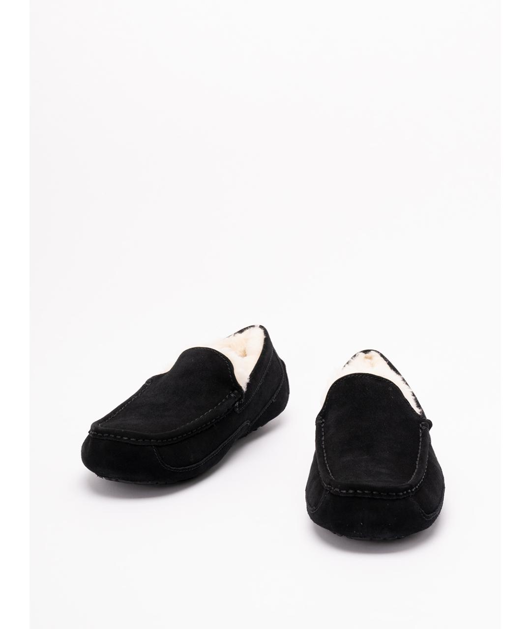 UGG AUSTRALIA Черные нубуковые мокасины, фото 2