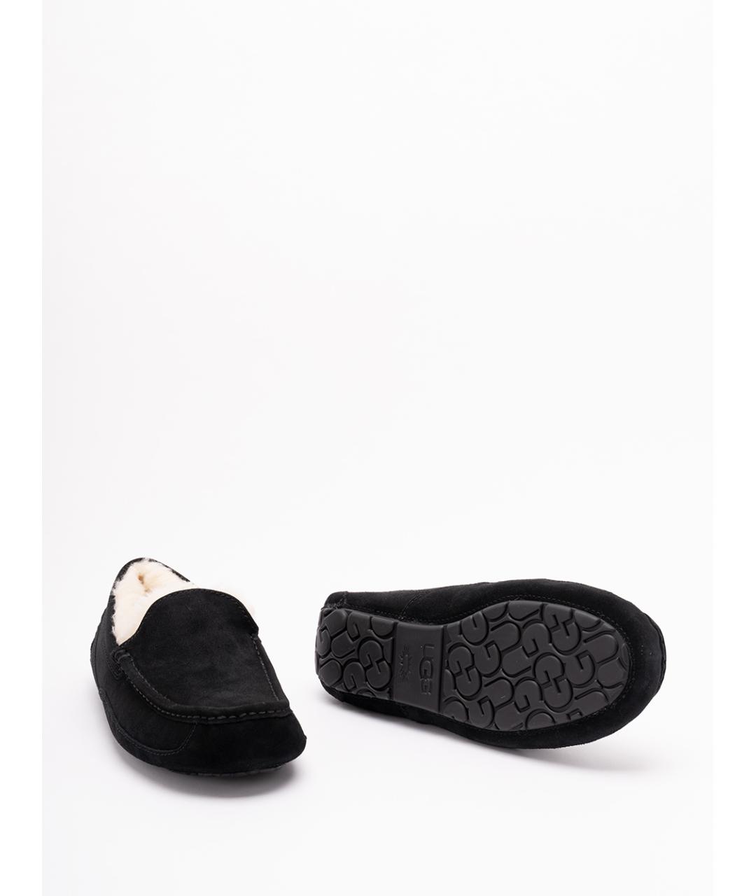UGG AUSTRALIA Черные нубуковые мокасины, фото 4