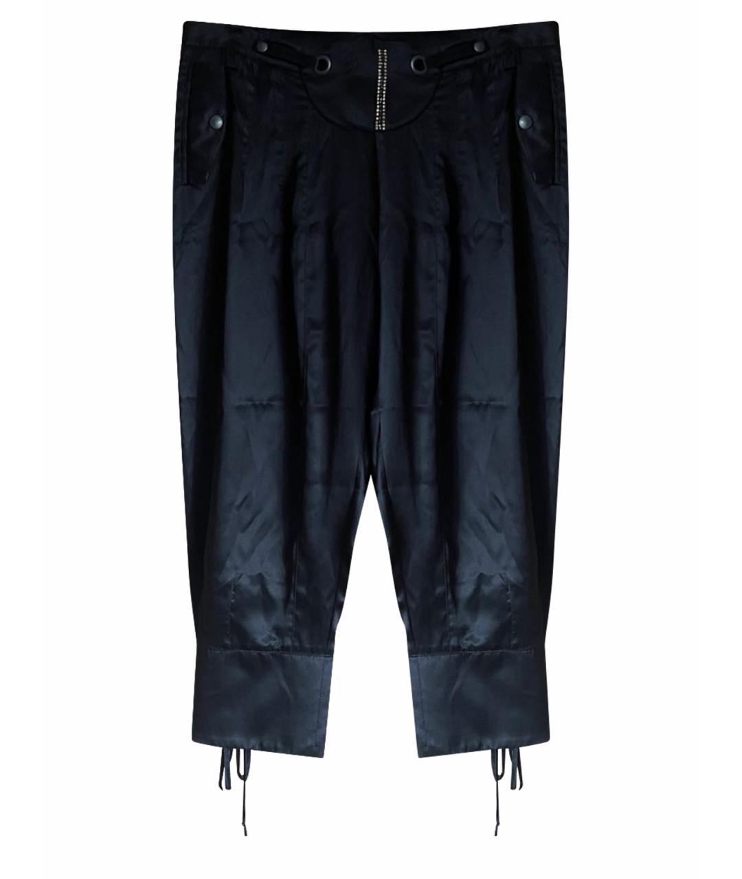 MCQ ALEXANDER MCQUEEN Черные шелковые капри, фото 1