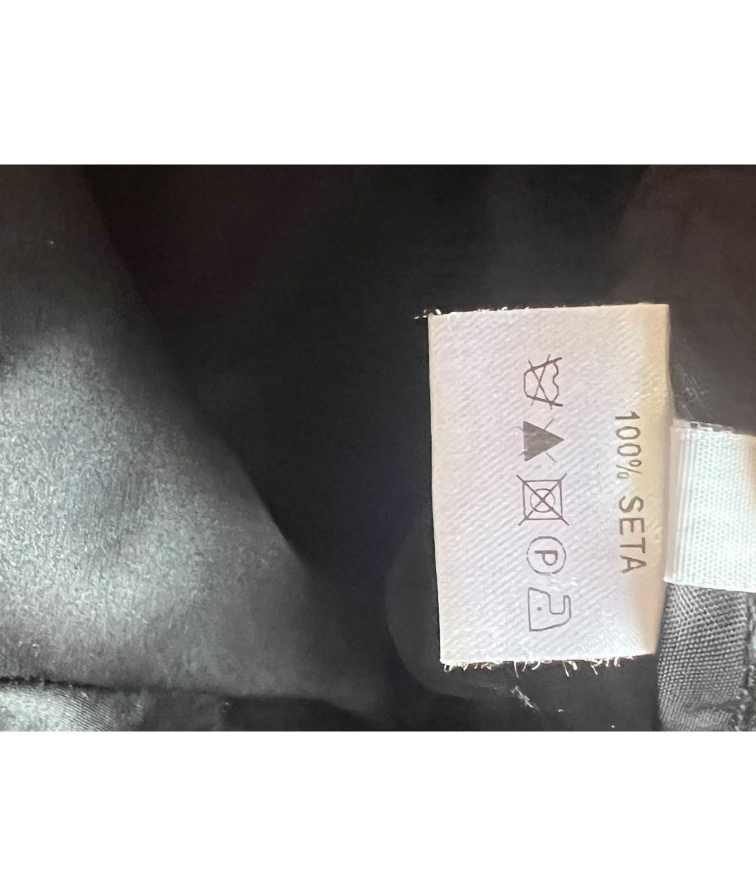 MCQ ALEXANDER MCQUEEN Черные шелковые капри, фото 7