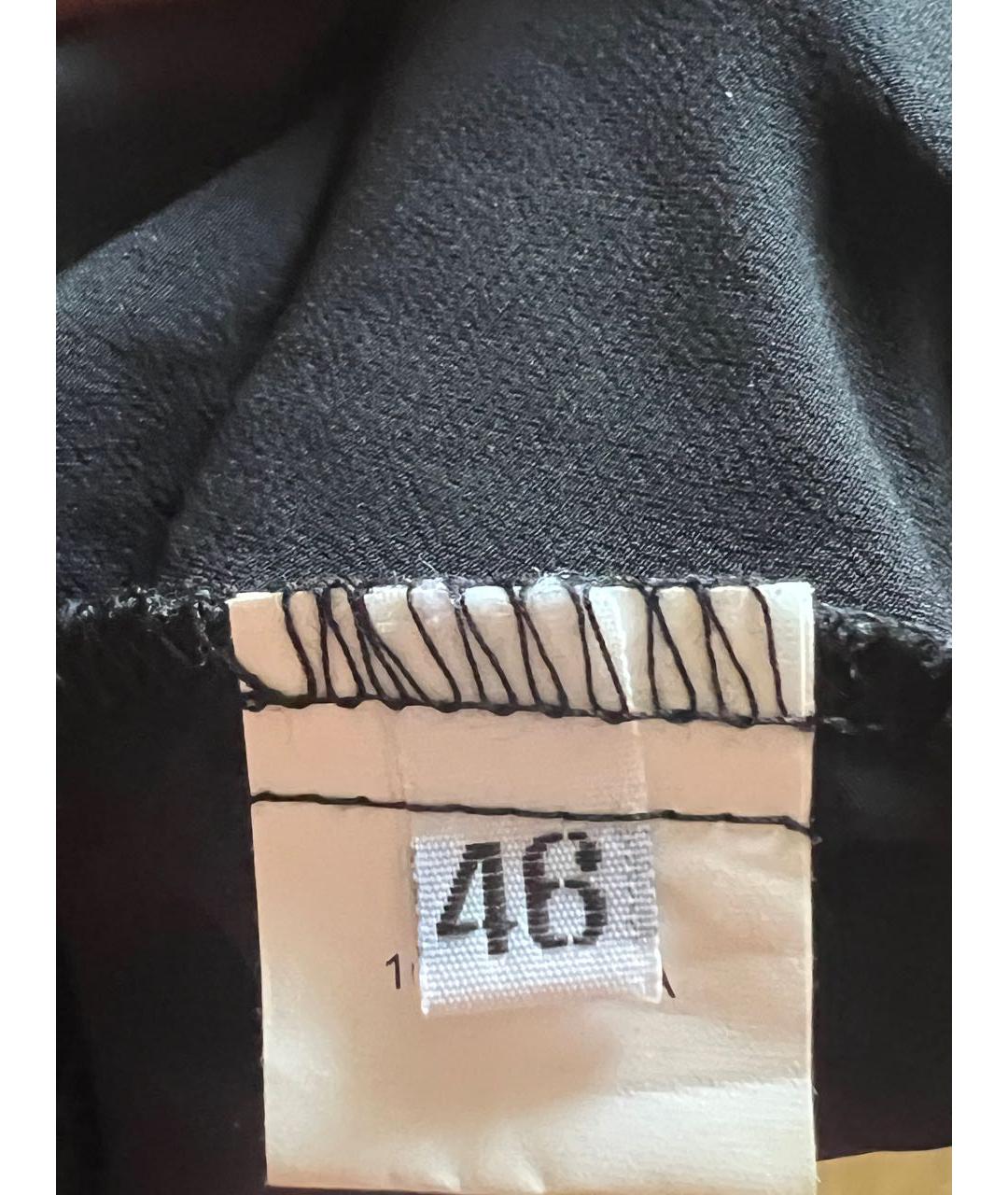 MCQ ALEXANDER MCQUEEN Черная шелковая майка, фото 5