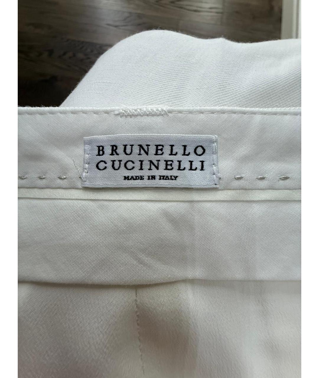 BRUNELLO CUCINELLI Белая юбка миди, фото 2