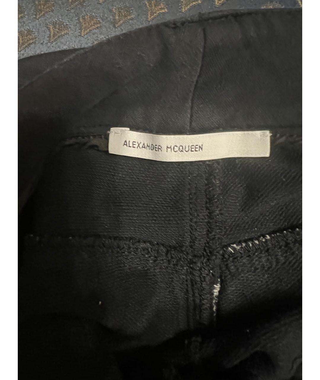 MCQ ALEXANDER MCQUEEN Черные хлопко-эластановые шорты, фото 7
