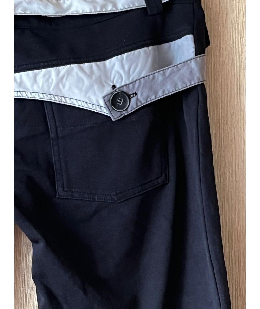MCQ ALEXANDER MCQUEEN Черные хлопко-эластановые шорты, фото 3