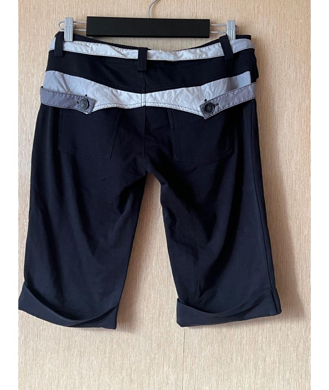 MCQ ALEXANDER MCQUEEN Черные хлопко-эластановые шорты, фото 2