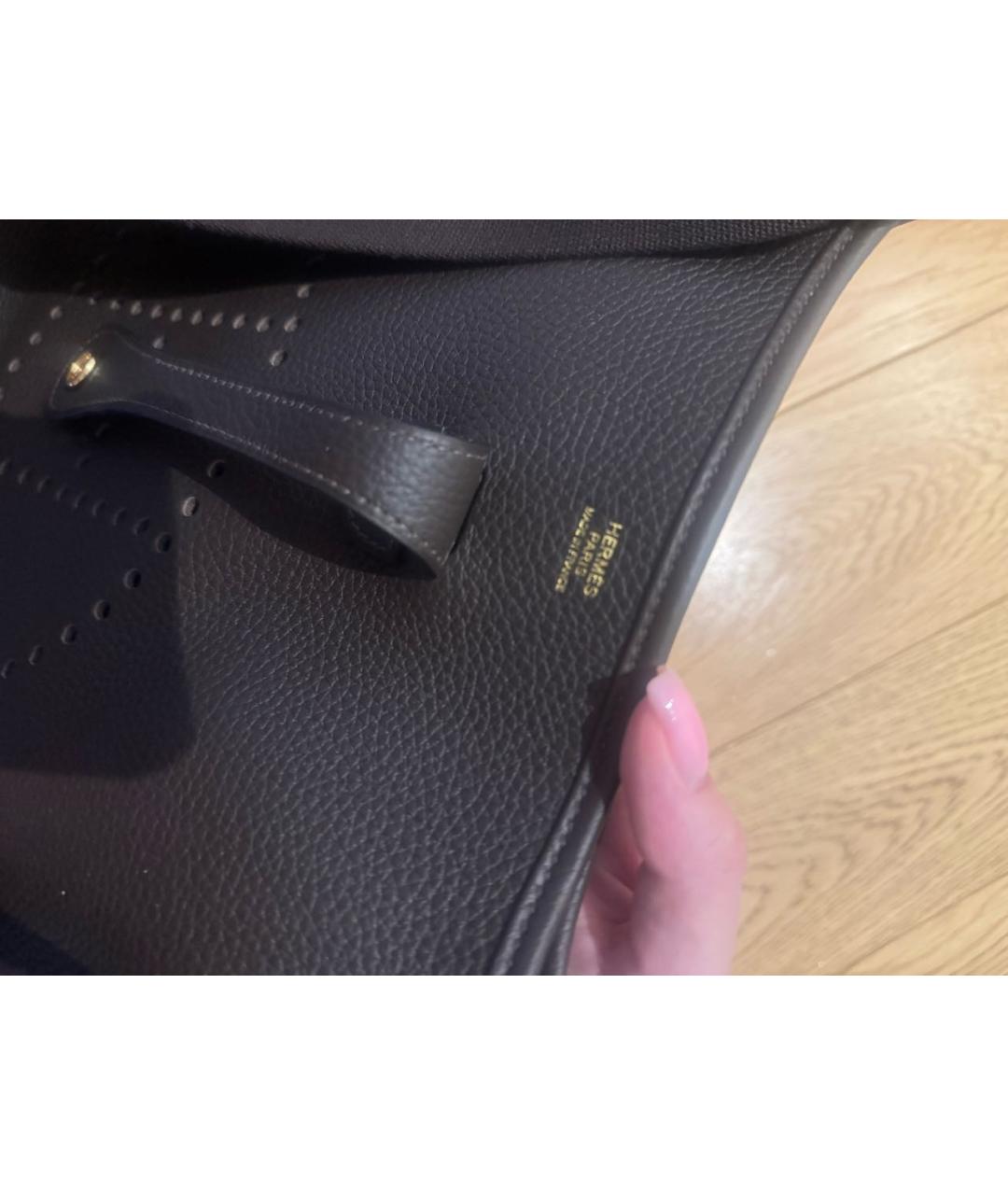 HERMES Коричневая кожаная сумка через плечо, фото 2