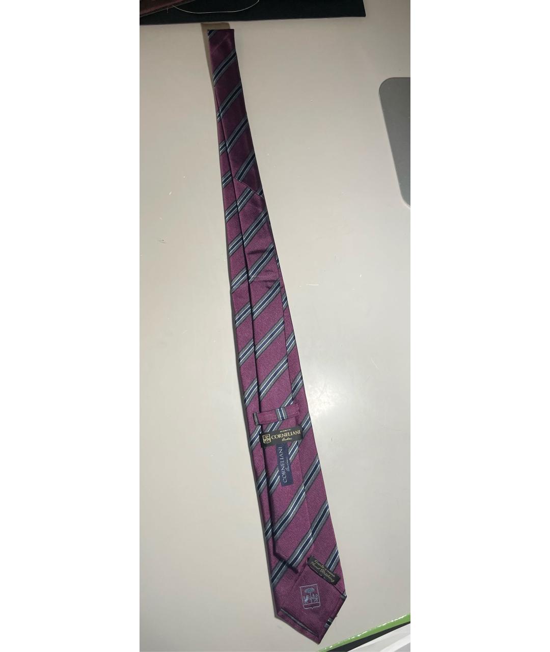 CORNELIANI Фиолетовый шелковый галстук, фото 4