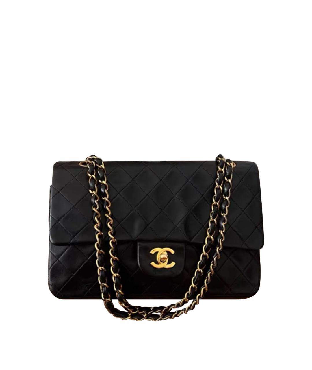 CHANEL Черная кожаная сумка тоут, фото 9