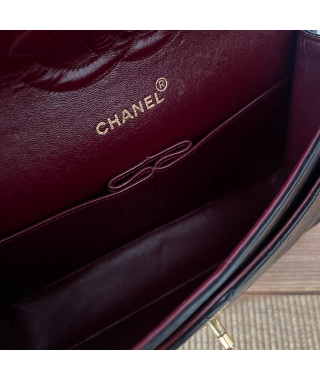 CHANEL Черная кожаная сумка тоут, фото 8