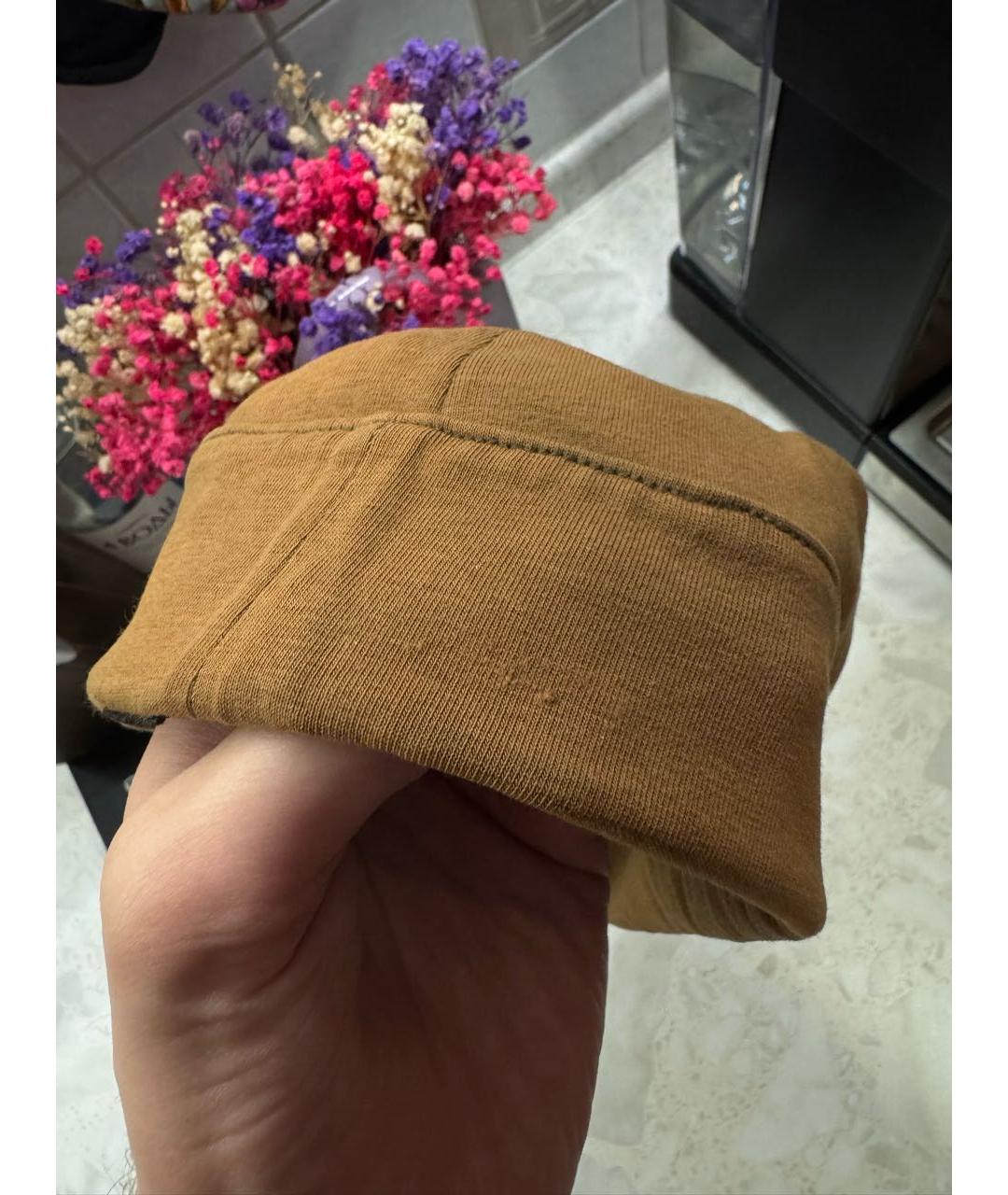 Y-3 Горчичная хлопковая шапка, фото 7