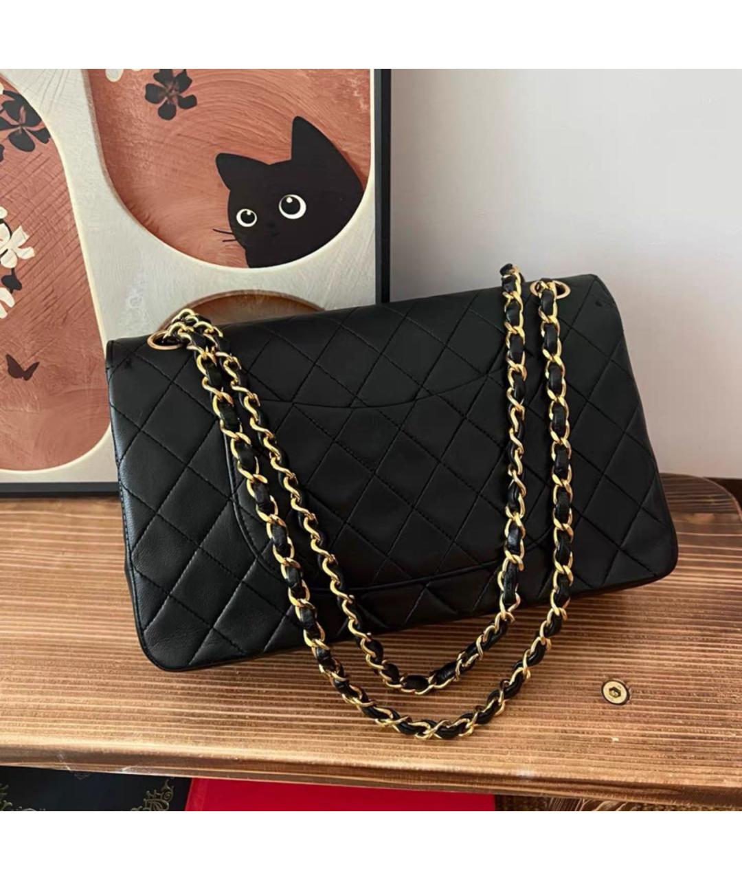 CHANEL Черная кожаная сумка тоут, фото 4