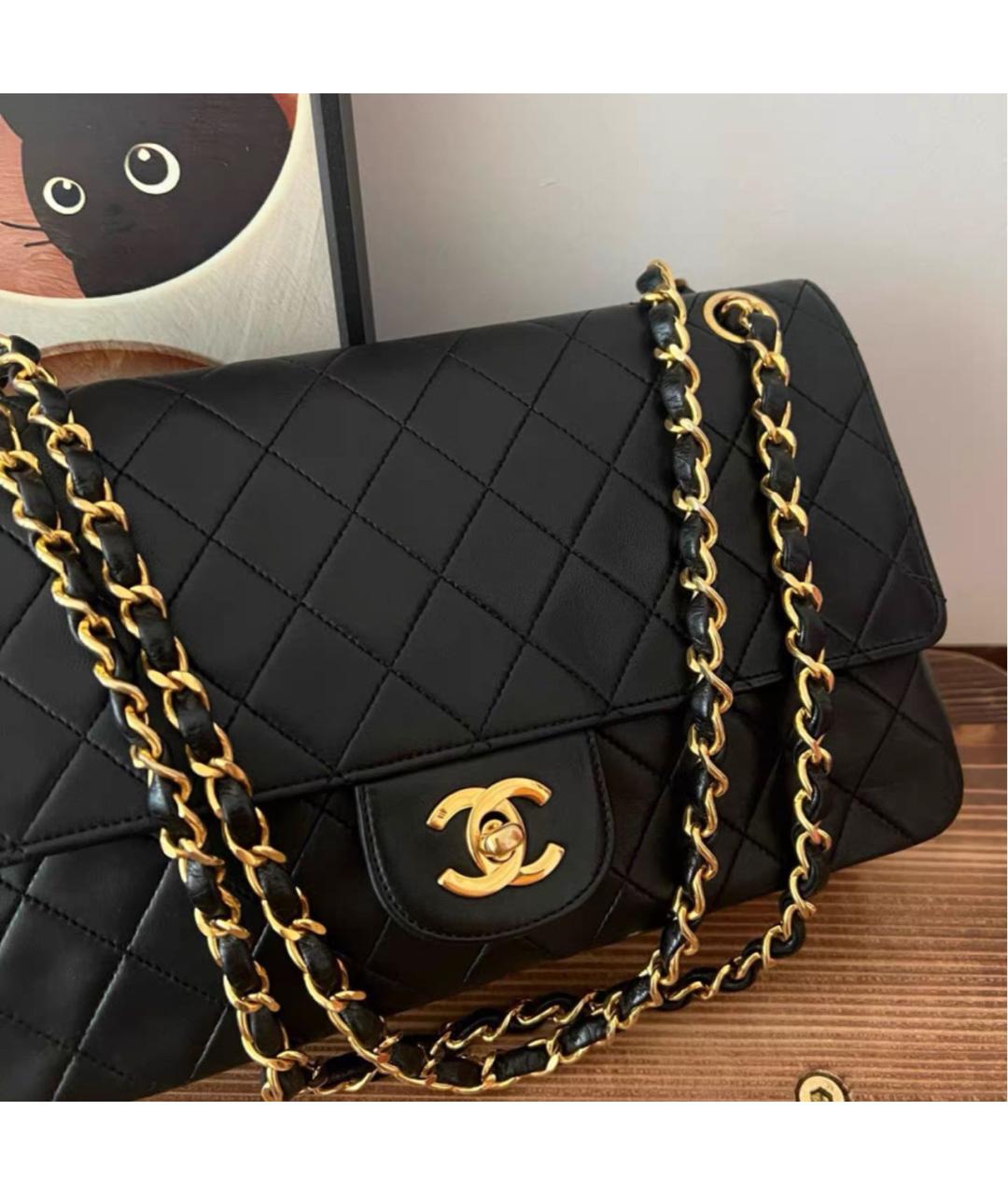 CHANEL Черная кожаная сумка тоут, фото 2
