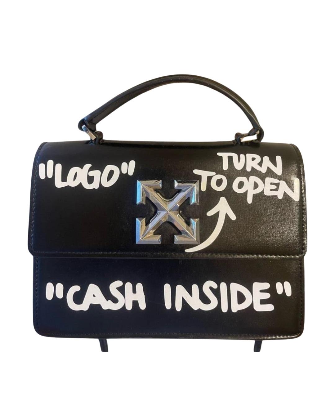 OFF-WHITE Черная поясная сумка из искусственной кожи, фото 1