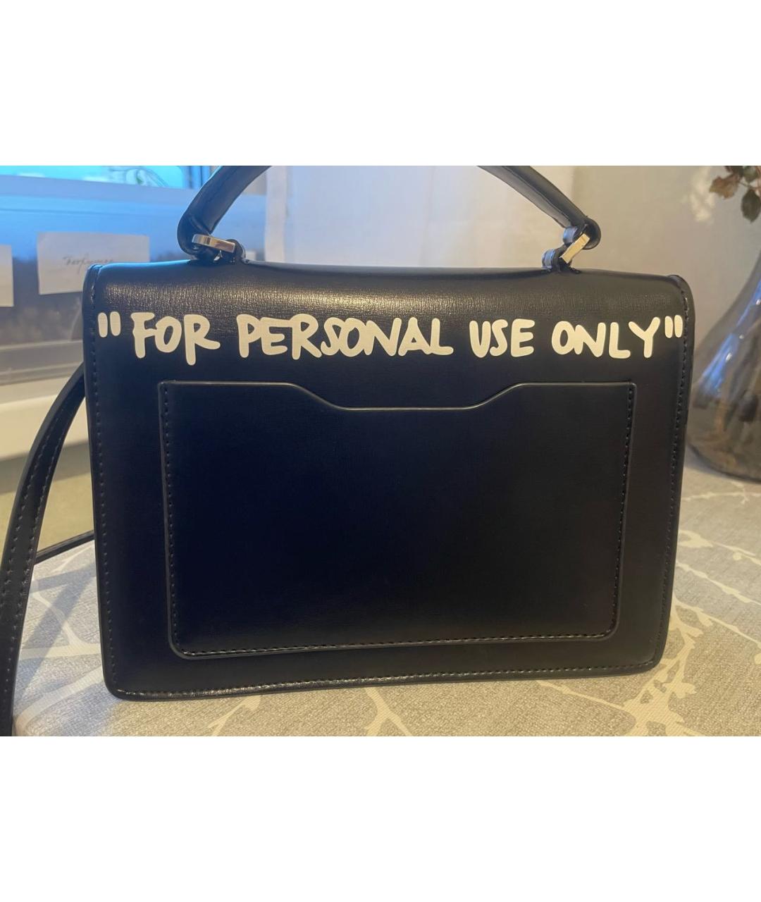 OFF-WHITE Черная поясная сумка из искусственной кожи, фото 3