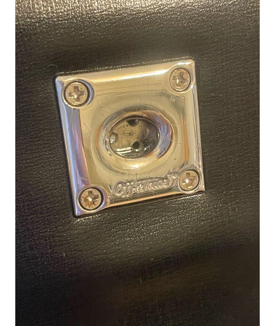 OFF-WHITE Черная поясная сумка из искусственной кожи, фото 5