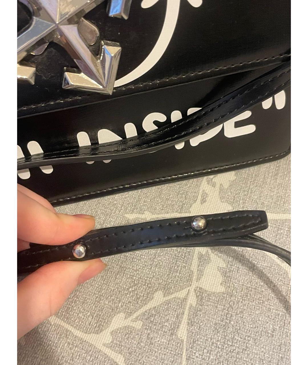 OFF-WHITE Черная поясная сумка из искусственной кожи, фото 4