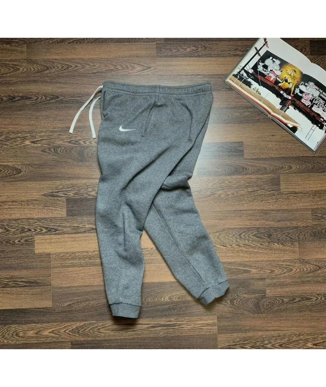 NIKE Серые повседневные брюки, фото 2
