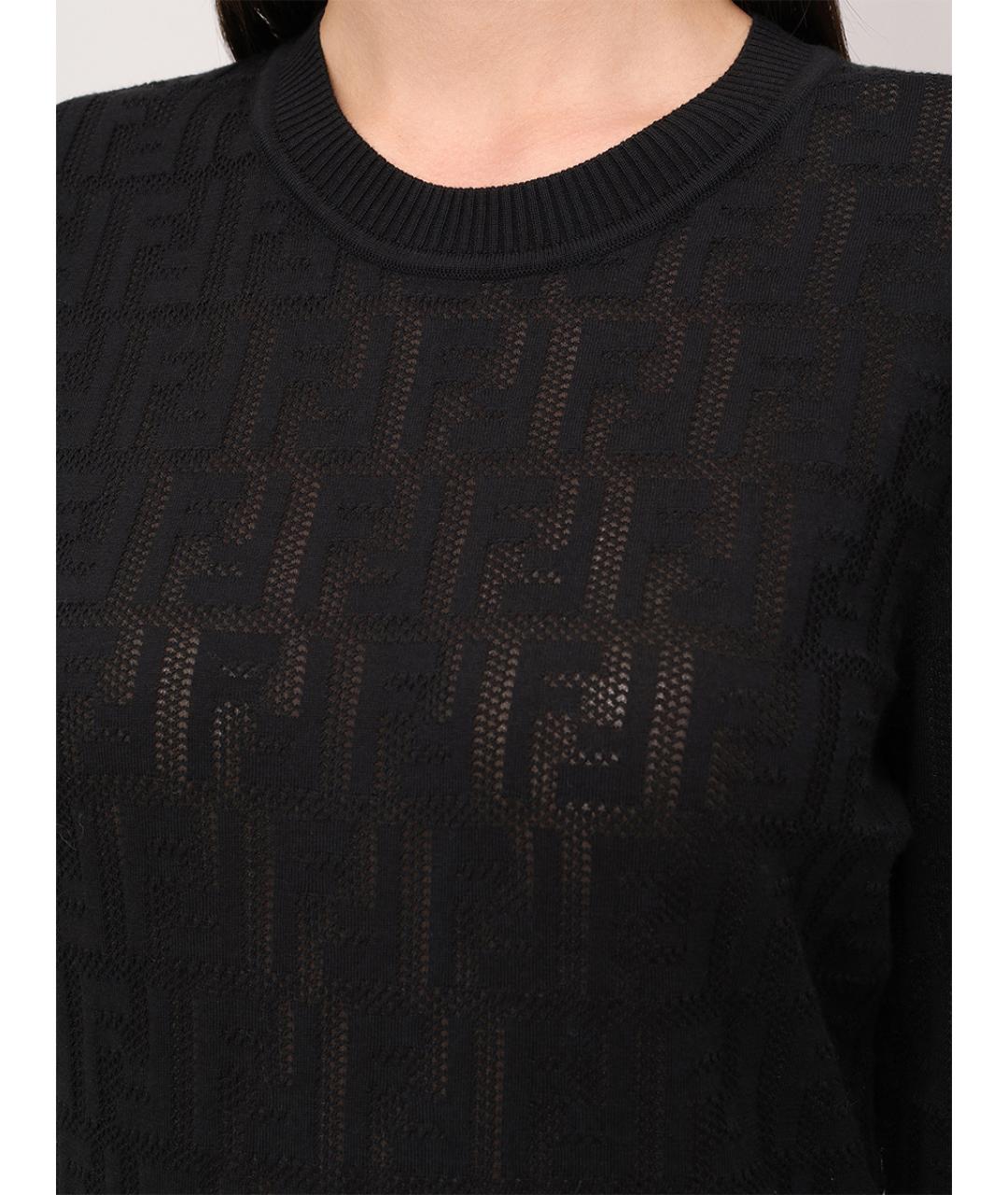 FENDI Черный джемпер / свитер, фото 4
