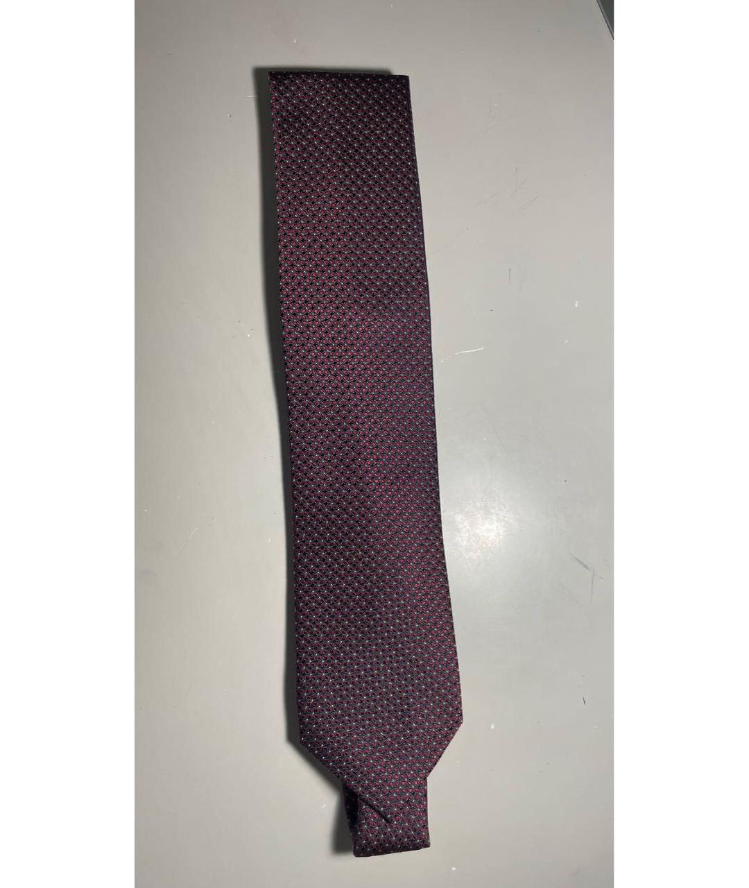 CORNELIANI Бордовый шелковый галстук, фото 4