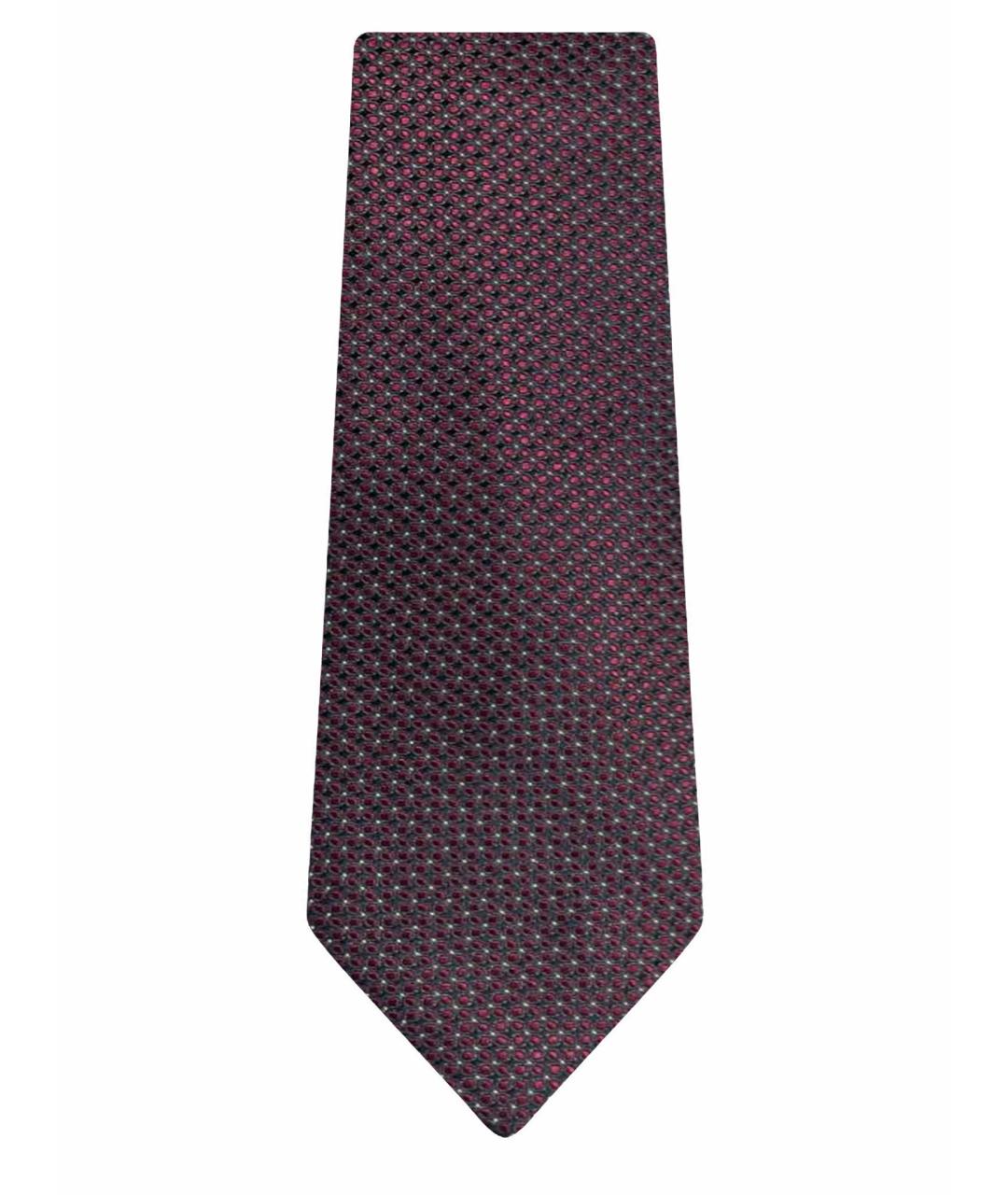 CORNELIANI Бордовый шелковый галстук, фото 1