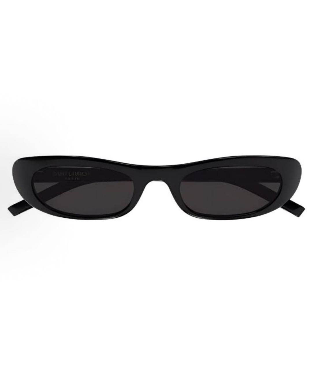 SAINT LAURENT Черные пластиковые солнцезащитные очки, фото 2