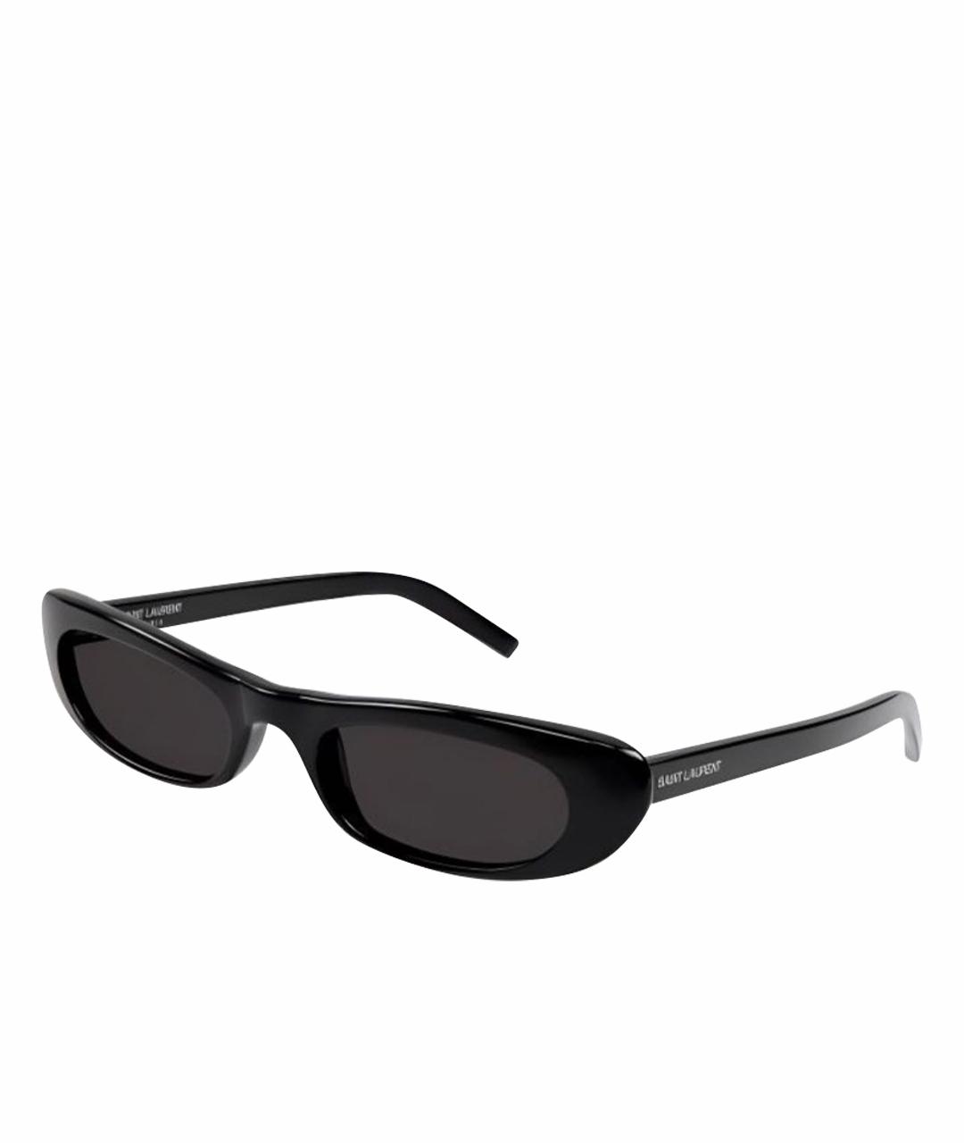 SAINT LAURENT Черные пластиковые солнцезащитные очки, фото 1