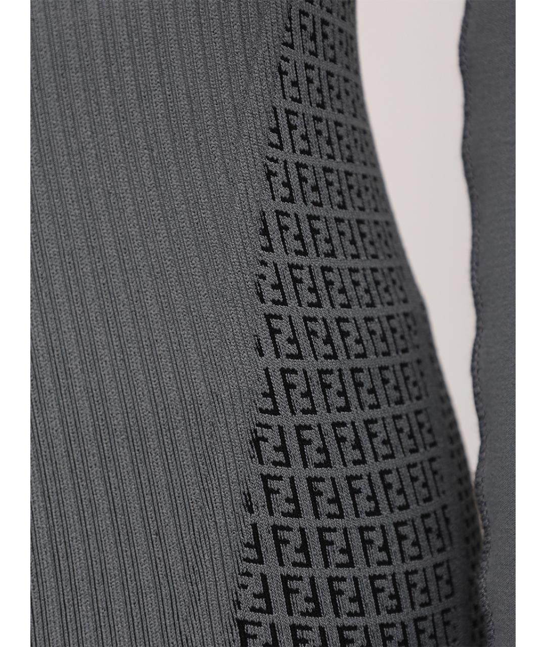 FENDI Серая водолазка, фото 4