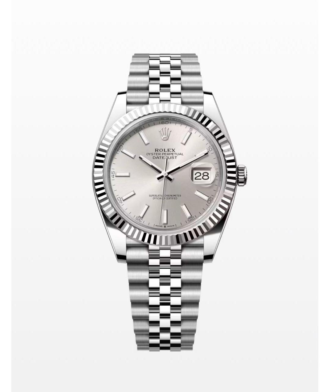 ROLEX Серебряные часы из белого золота, фото 3