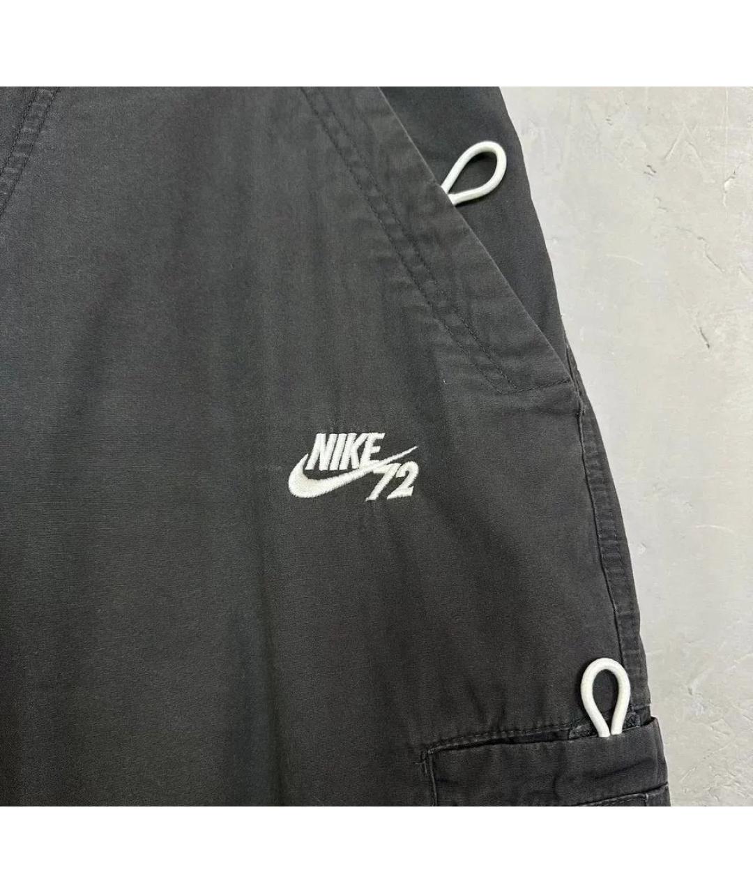 NIKE Антрацитовые хлопковые шорты, фото 5
