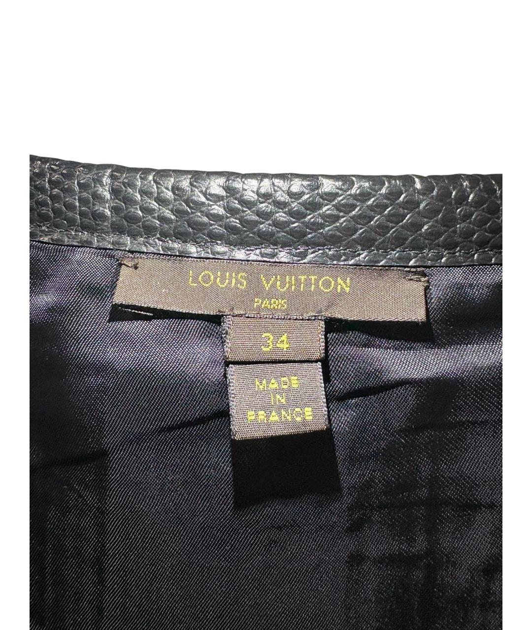 LOUIS VUITTON Темно-синяя шерстяная юбка мини, фото 3