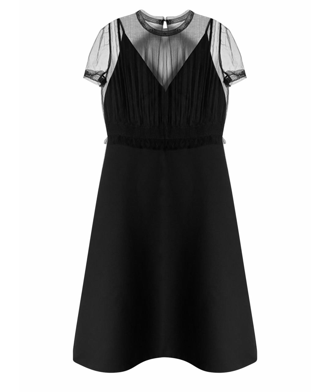 VALENTINO Черное коктейльное платье, фото 1