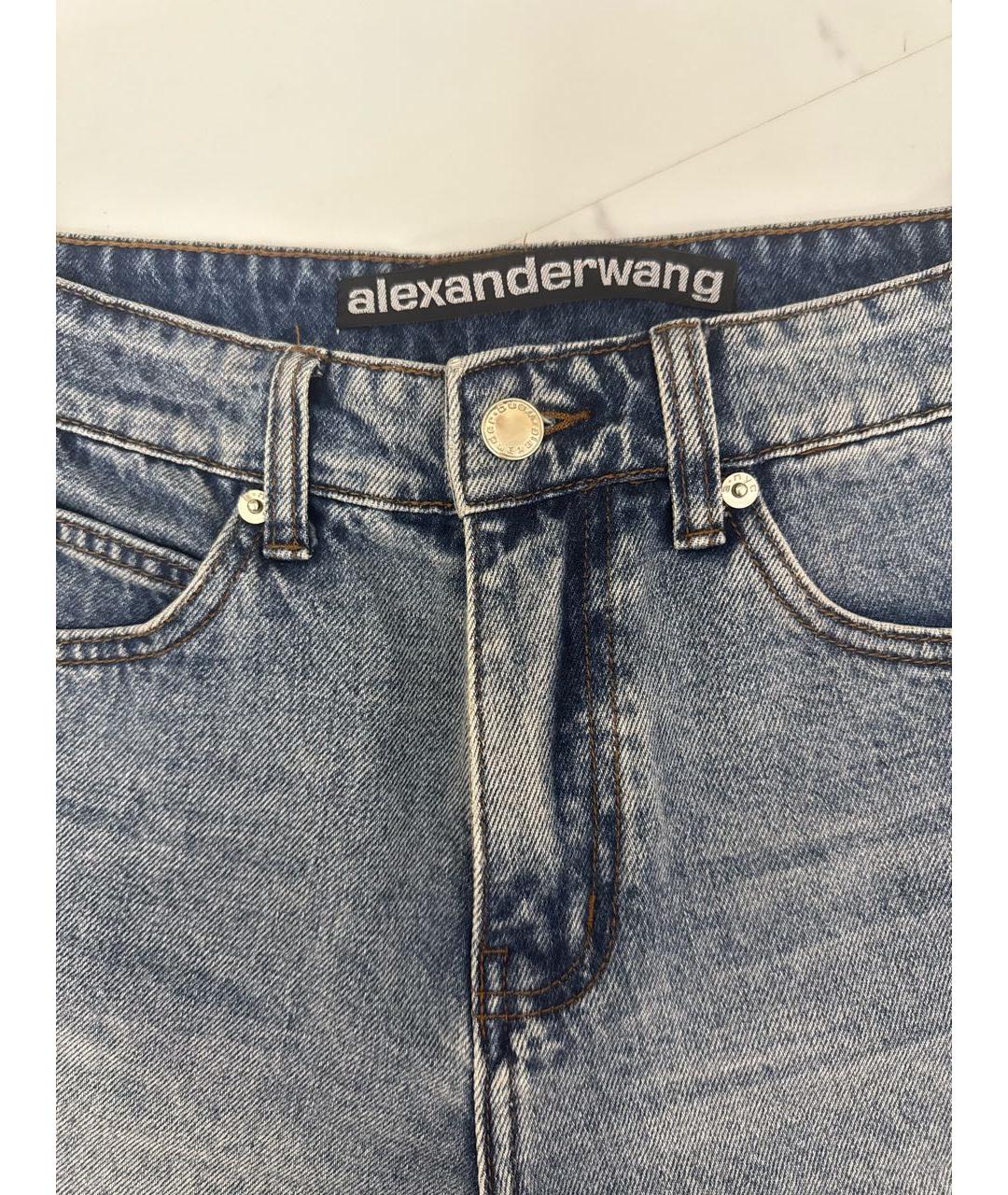ALEXANDER WANG Голубые хлопковые шорты, фото 4