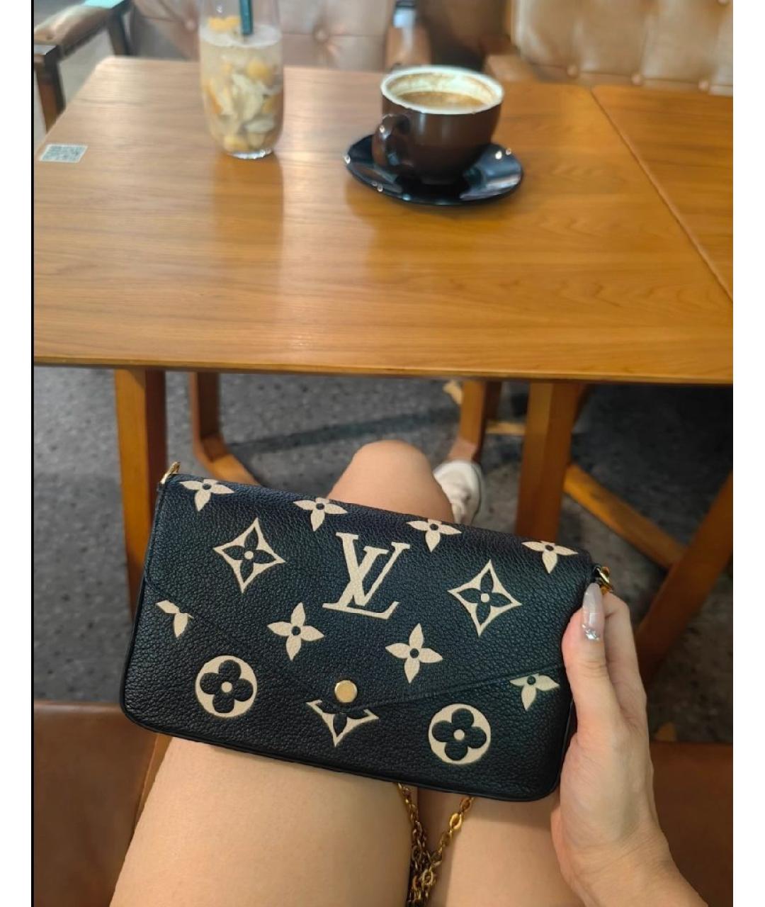 LOUIS VUITTON Черная сумка через плечо, фото 5