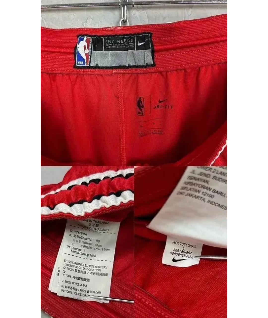 NIKE Красные шорты, фото 8