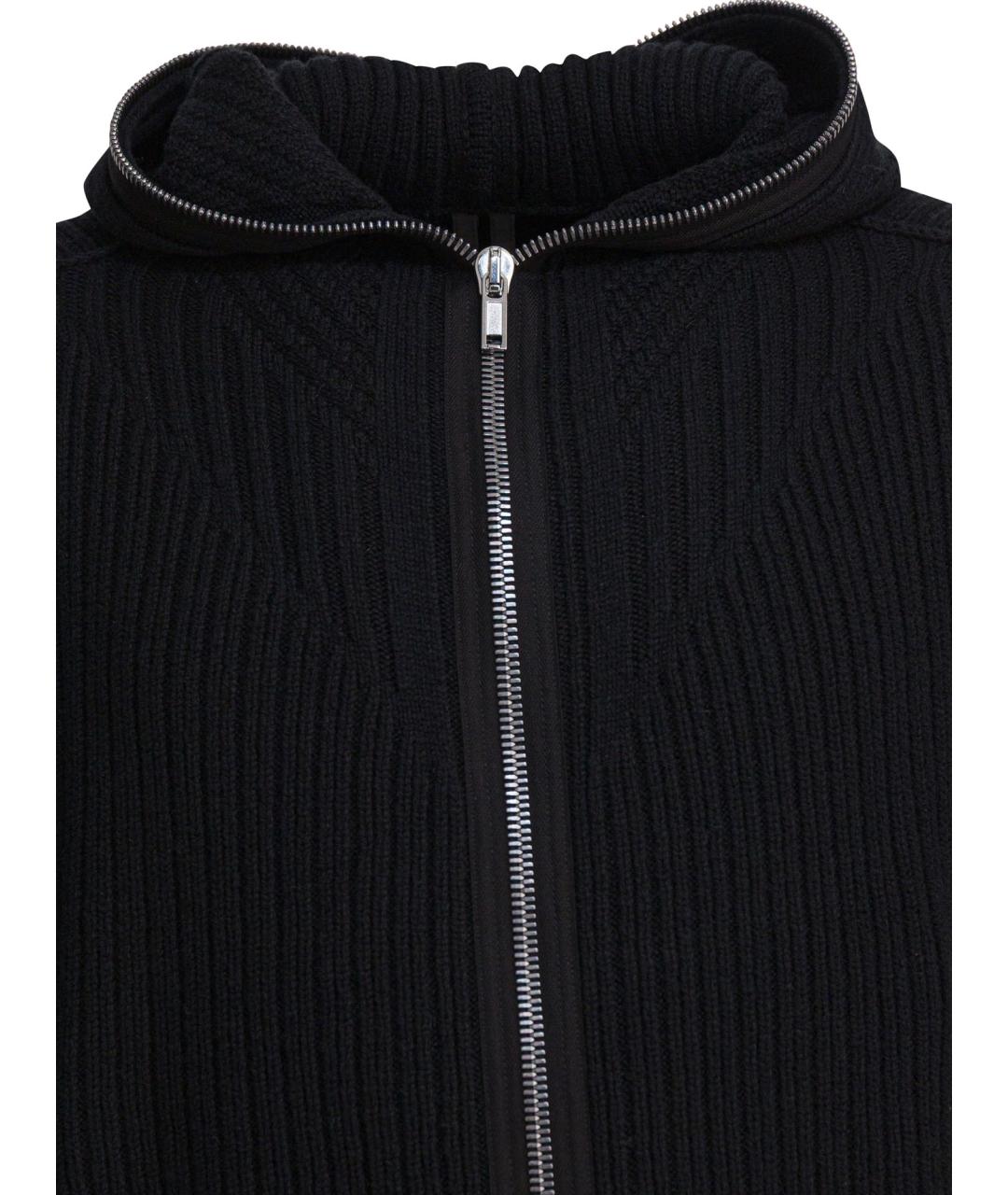 RICK OWENS Черный шерстяной кардиган, фото 2