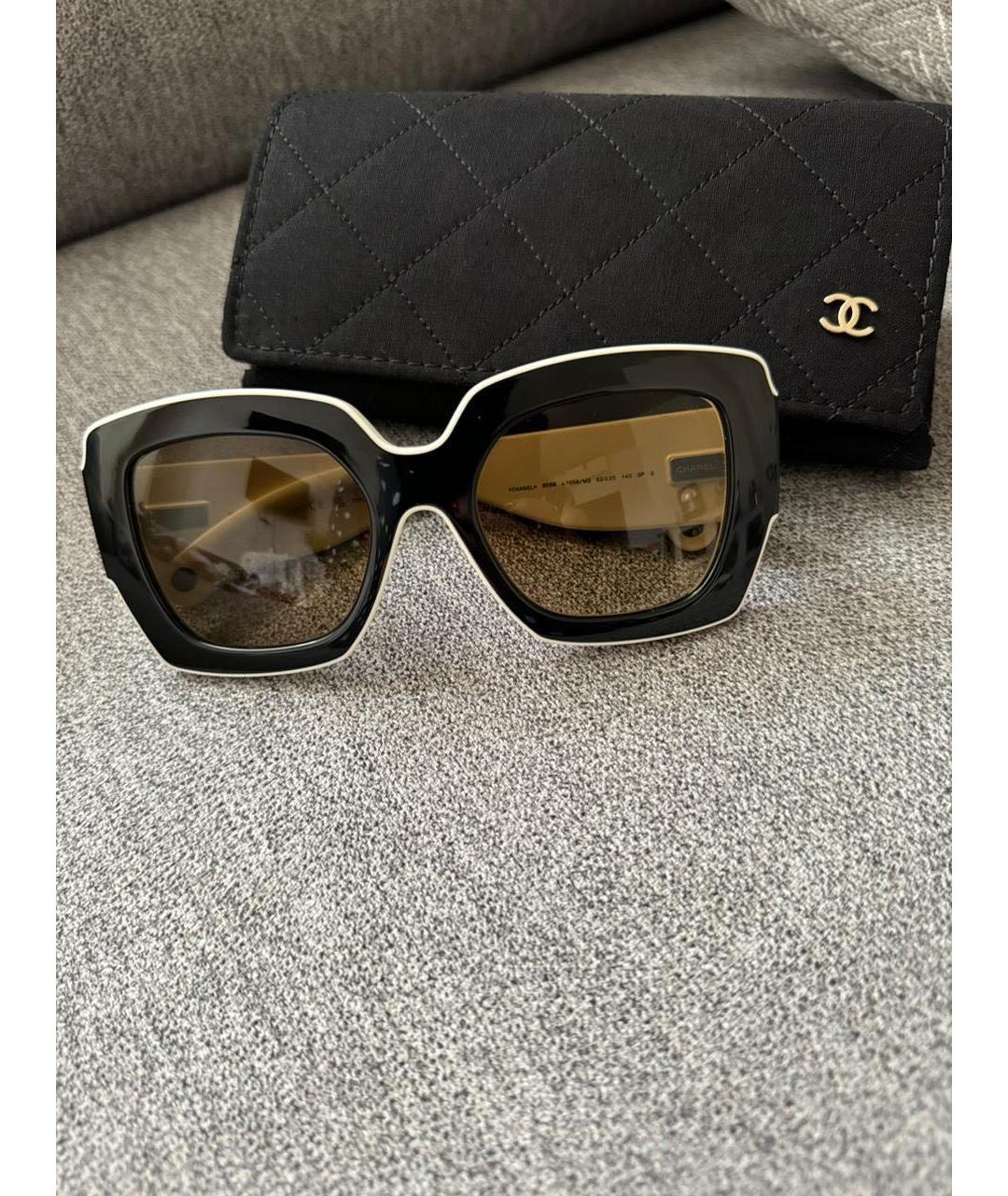CHANEL Черные солнцезащитные очки, фото 4