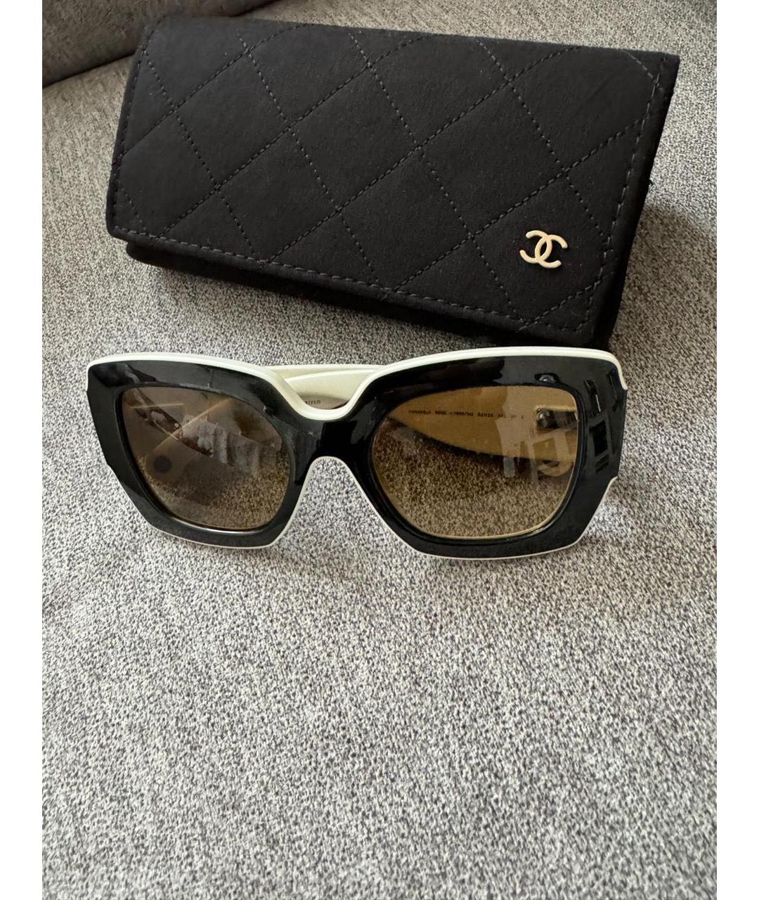 CHANEL Черные солнцезащитные очки, фото 3