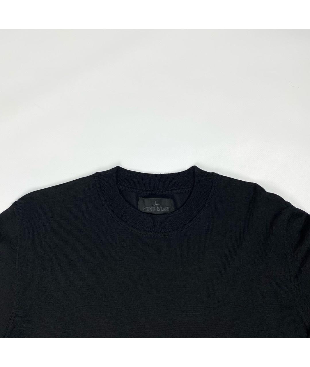 STONE ISLAND Черный джемпер / свитер, фото 3