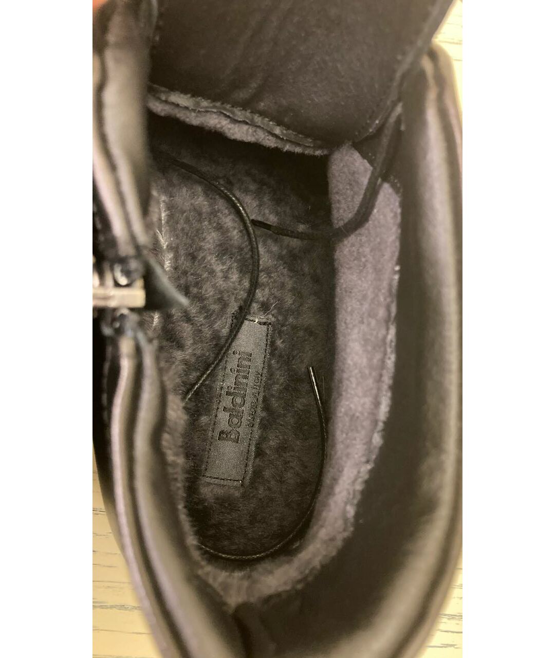 BALDININI Черные кожаные высокие ботинки, фото 8