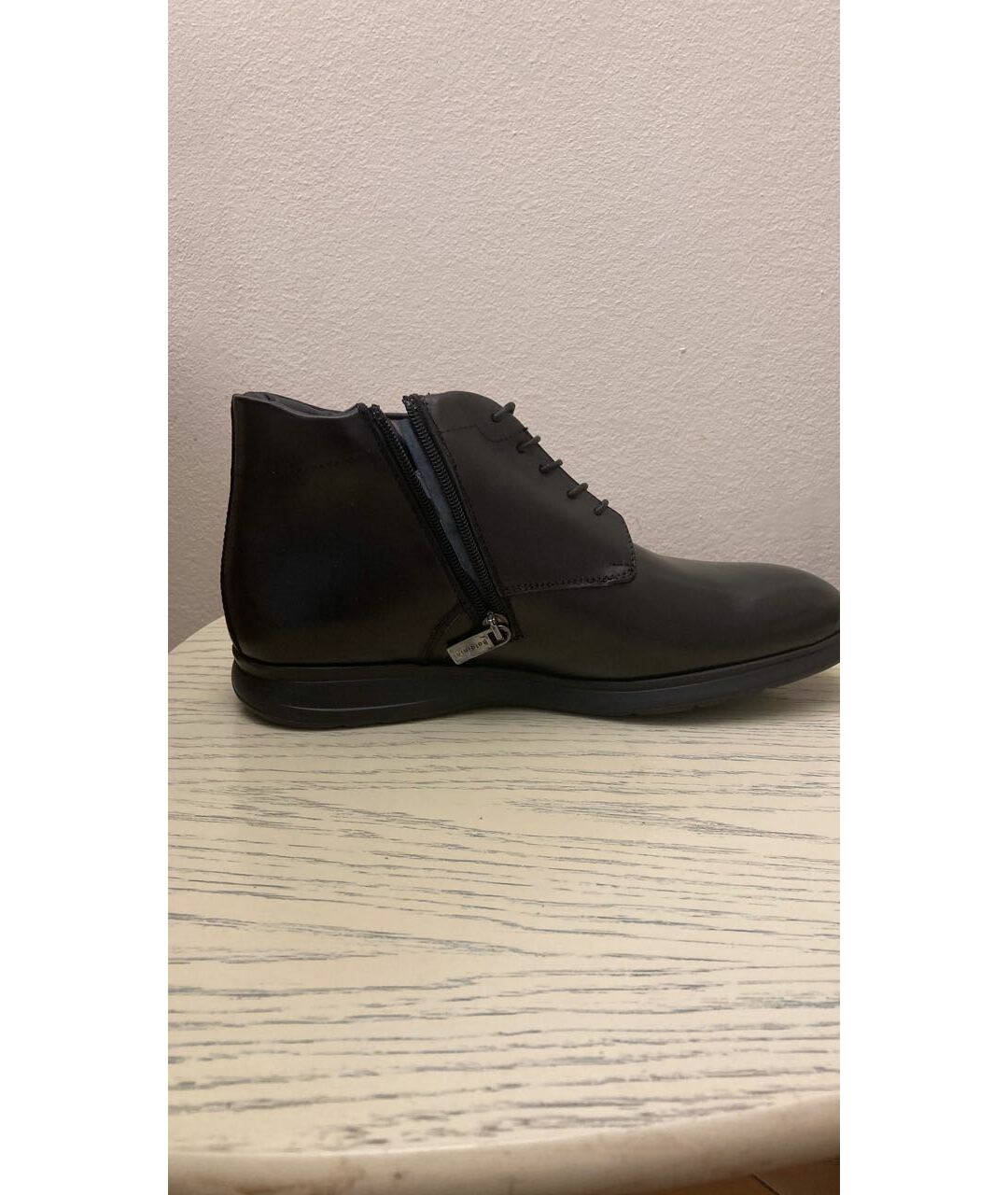 BALDININI Черные кожаные высокие ботинки, фото 9